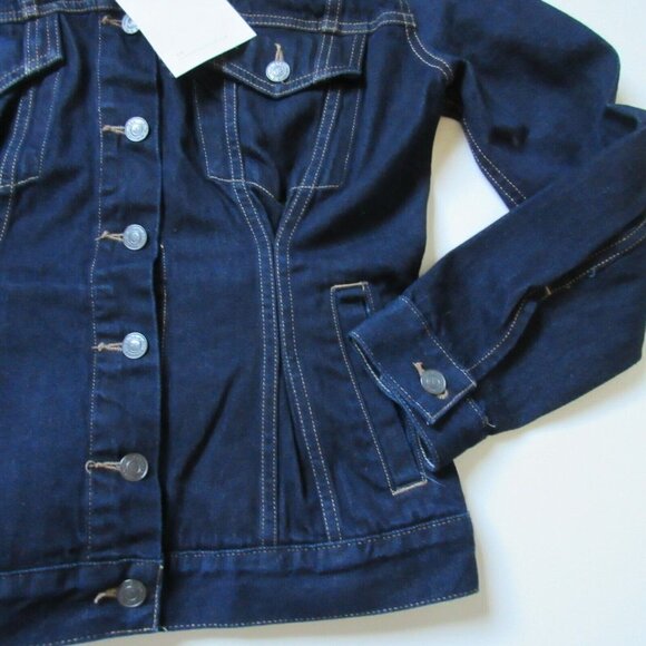 NWT Current/Elliott The Corset Trucker in Hearst Denim Jean Jacket 0 / XS $328 - Picture 2 of 5